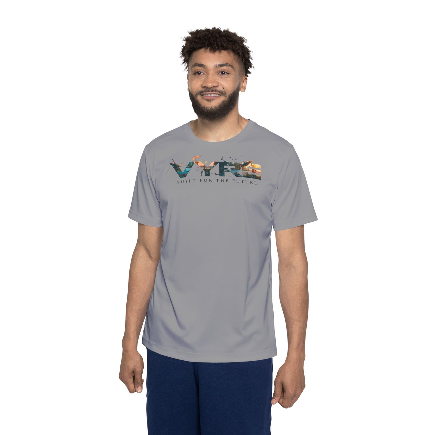 Men's Sports Jersey - Built for the Future, Distractions Won't Win, Athletic Shirt, Fitness Apparel, Sportswear, Unique Teamwear - VYRE