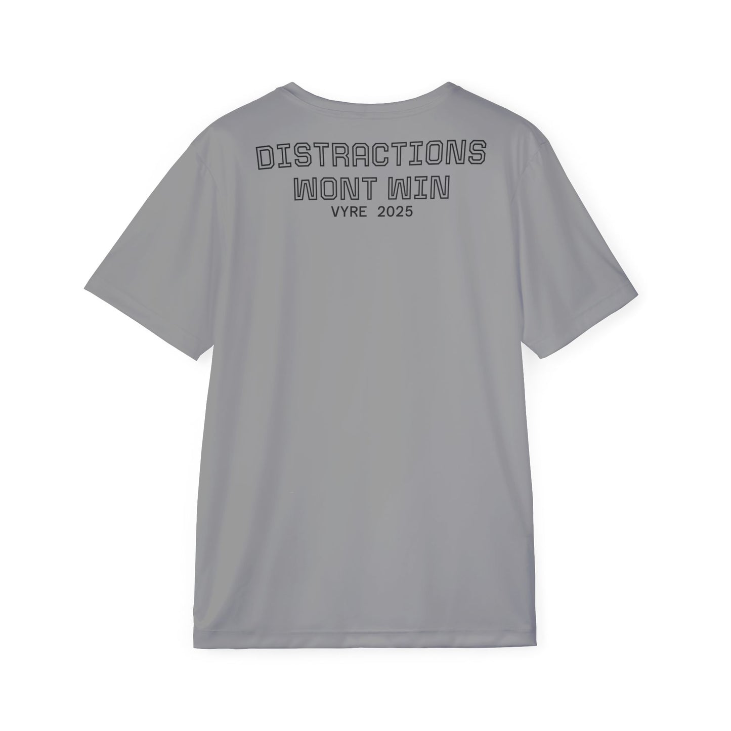 Men's Sports Jersey - Built for the Future, Distractions Won't Win, Athletic Shirt, Fitness Apparel, Sportswear, Unique Teamwear - VYRE