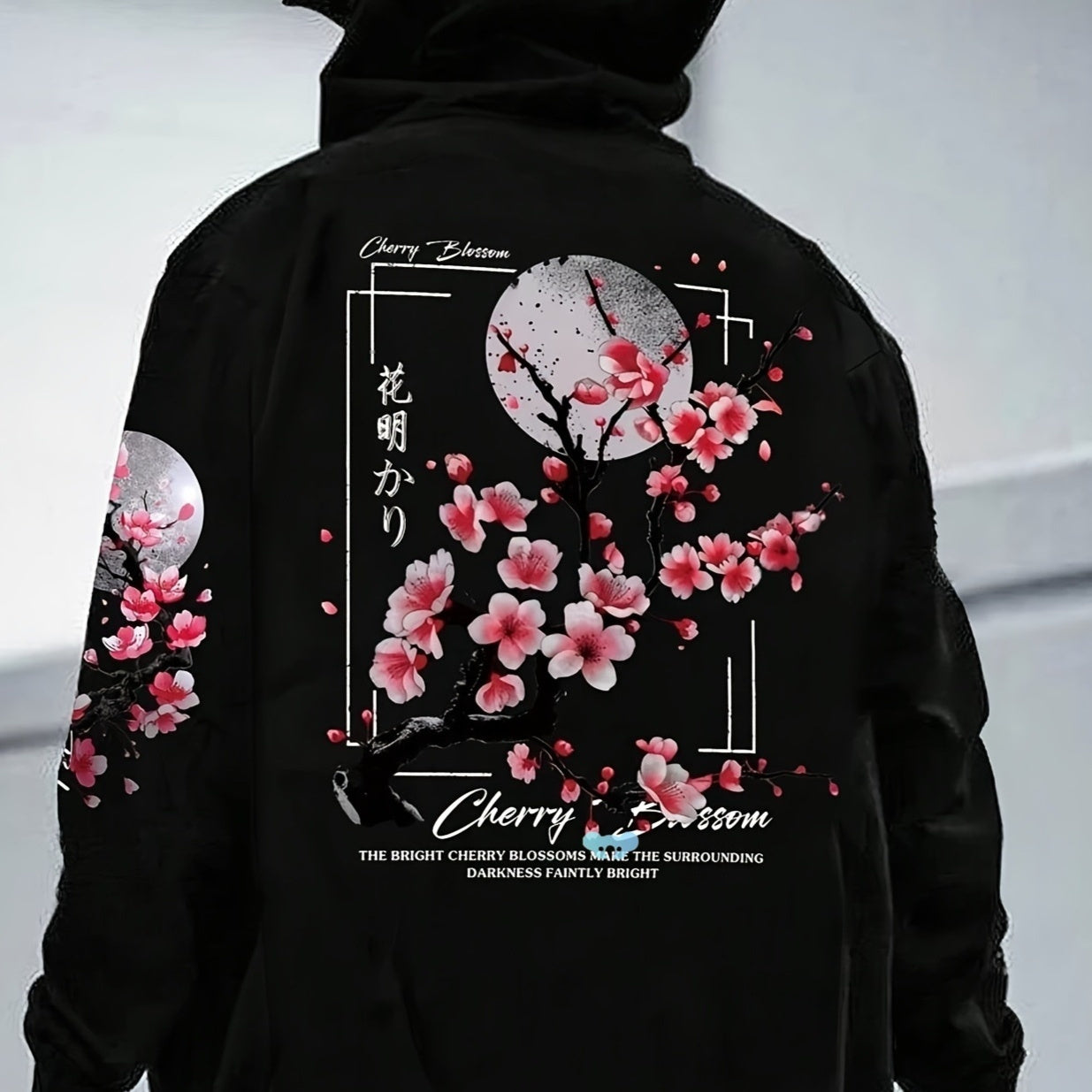 Men's Cherry blossom patterned Hoodie