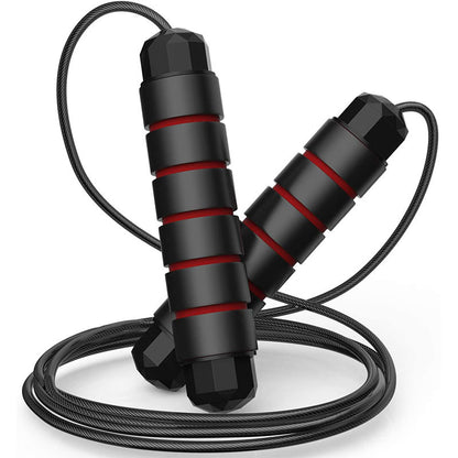Steel rope, fitness + racing skipping rope!
