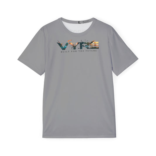 Men's Sports Jersey - Built for the Future, Distractions Won't Win, Athletic Shirt, Fitness Apparel, Sportswear, Unique Teamwear - VYRE