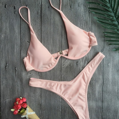 Summer two piece bikini women