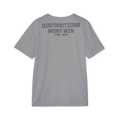Men's Sports Jersey - Built for the Future, Distractions Won't Win, Athletic Shirt, Fitness Apparel, Sportswear, Unique Teamwear - VYRE